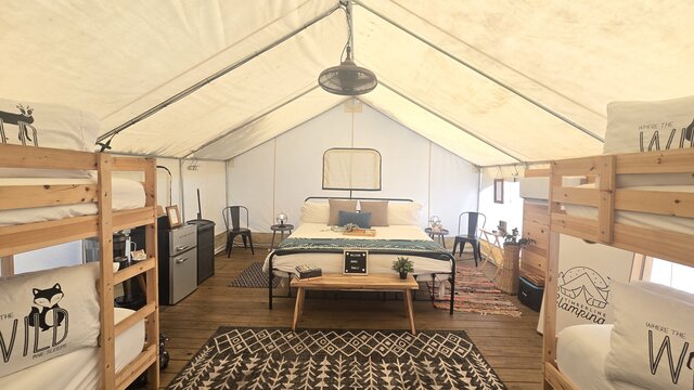 Image 1 for 18 Glamping Campsite- Deluxe King Safari Tent