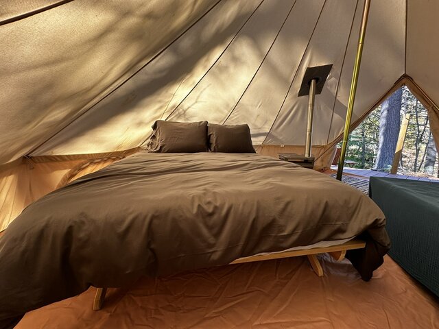 Image 3 for G 18) Bell Tent - Queen + 2 Twin (Site 24)