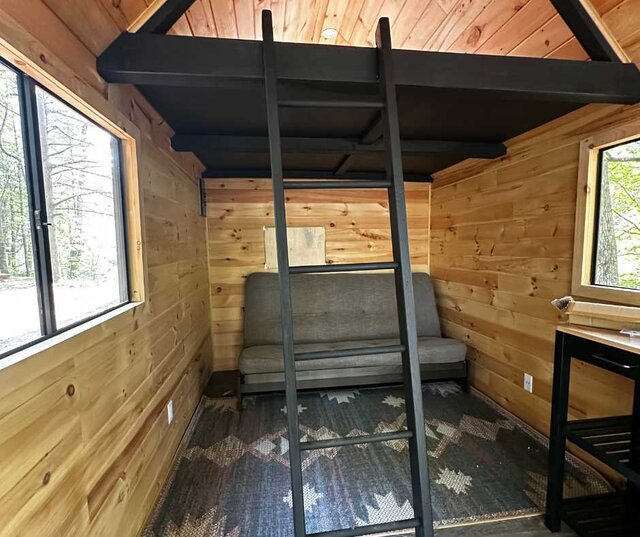 Image 3 for C 04) Tiny Cabin - Queen Loft, Full (Site 1)