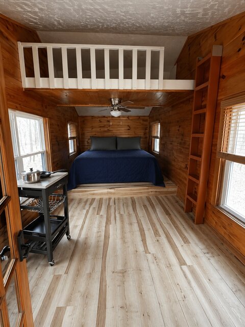 Image 2 for C 05) Riverfront Cabin w/ Deck · Sleeps 2 · AC · Wallace