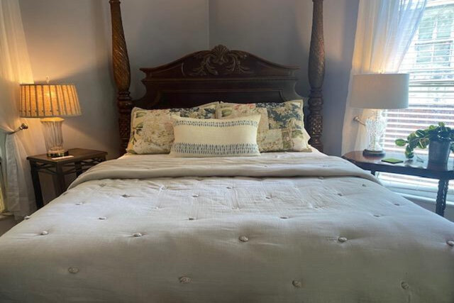 Over-sized queen bed