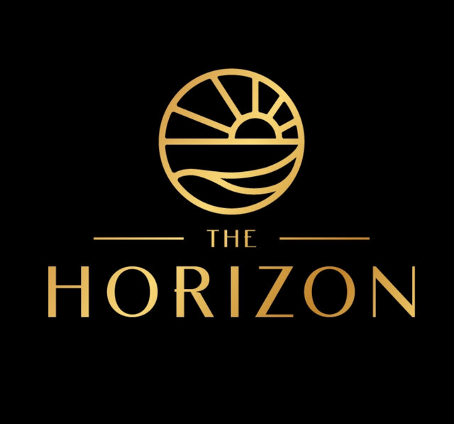 Luxury logo of The Horizon. 