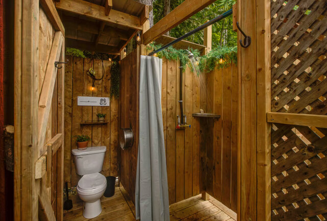 Image 9 for 002) Lakefront Tiny Cabin | Outdoor Shower | Kayaking
