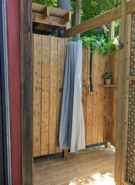 Image 8 for 002) Lakefront Tiny Cabin | Outdoor Shower | Kayaking
