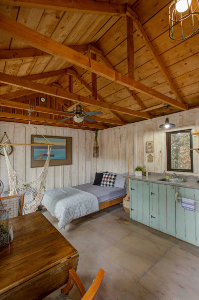 Image 7 for 002) Lakefront Tiny Cabin | Outdoor Shower | Kayaking