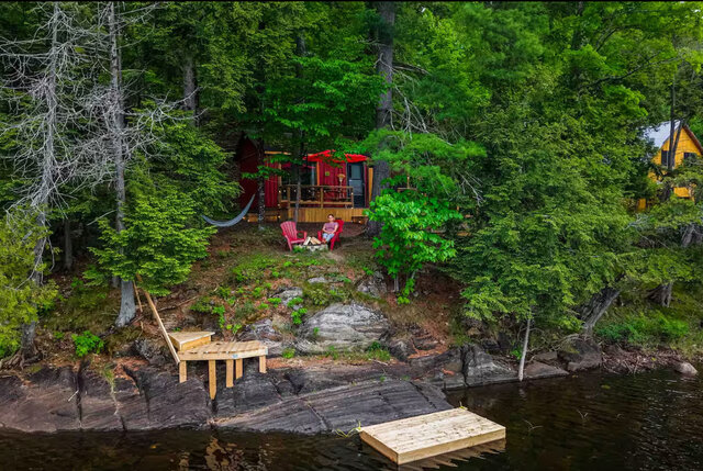 Image 2 for 002) Lakefront Tiny Cabin | Outdoor Shower | Kayaking