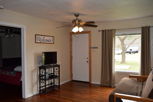 Living space with TV