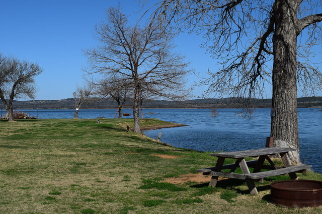 RV site 10 view facing lake Fall/Winter