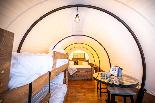 Image 2 for "Wild Blue" Glamping Wagon