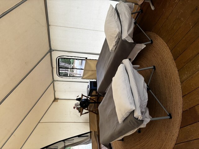 Image 1 for Bedded Cot for Glamping Tent