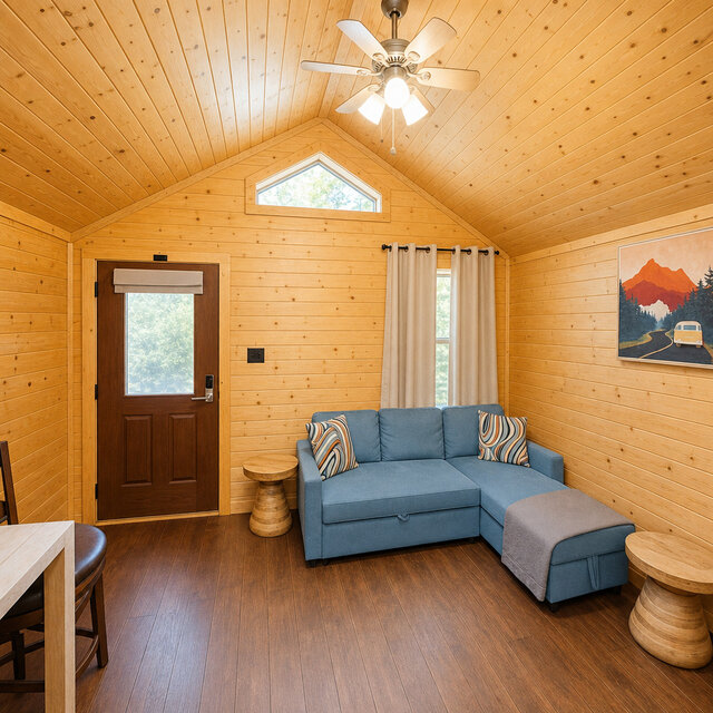 Image 4 for Cabin #10 One‑Bedroom Cabin with Full Kitchen