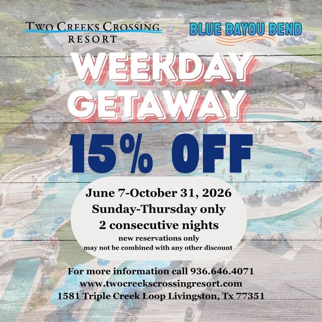 Image 1 for Weekday Getaway Discount