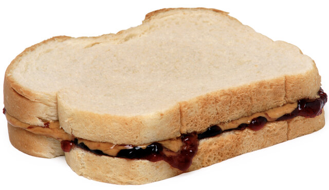 Peanut Butter Strawberry Jelly Sandwich