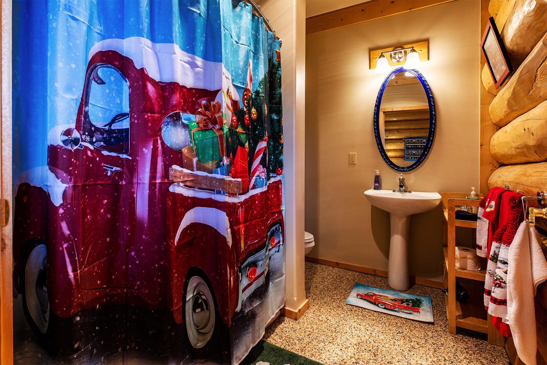 Log Spirit Bed and Breakfast in Athol, Idaho Winter Room