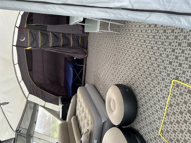 Image 5 for Pre-pitched large tent 6-8 man ready tent