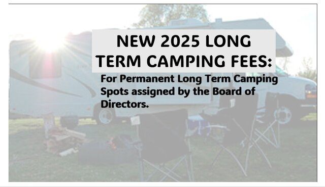 Image 1 for NEW 2025 Long Term Camping Fees