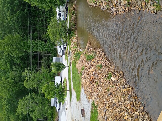 Image 1 for RV 14) Pull Through Creek Front RV Site #14 ( 42ft)