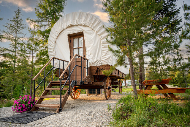 Image 1 for "Stargazer" Conestoga Glamping Wagon #1