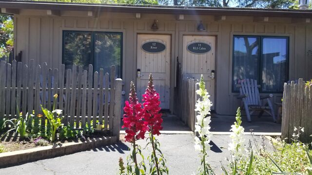 view from outside of the 2 adjacent doors to 11 and 12