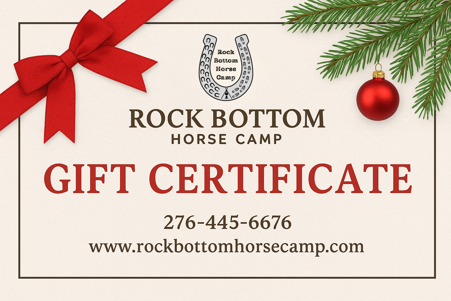 your selected gift certificate image