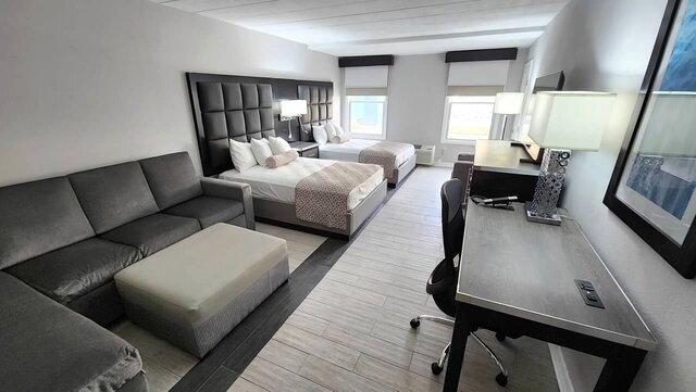 Two Double Beds with Sofa Sleeper