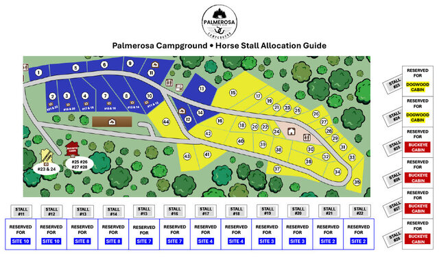 Covered Horse Stalls in the Hocking Hills