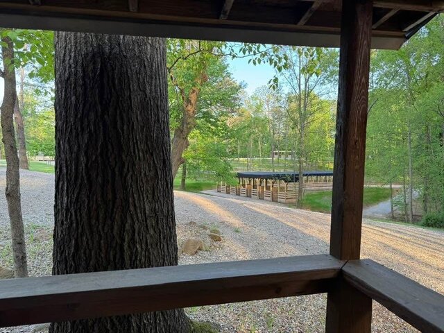 Covered Horse Stalls in the Hocking Hills