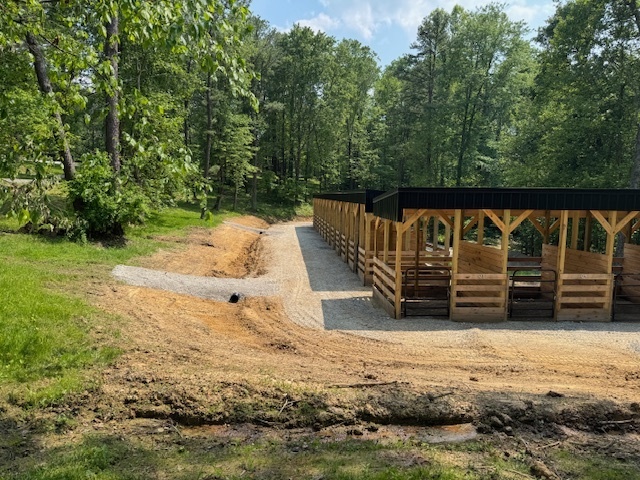 Covered Horse Stalls in the Hocking Hills