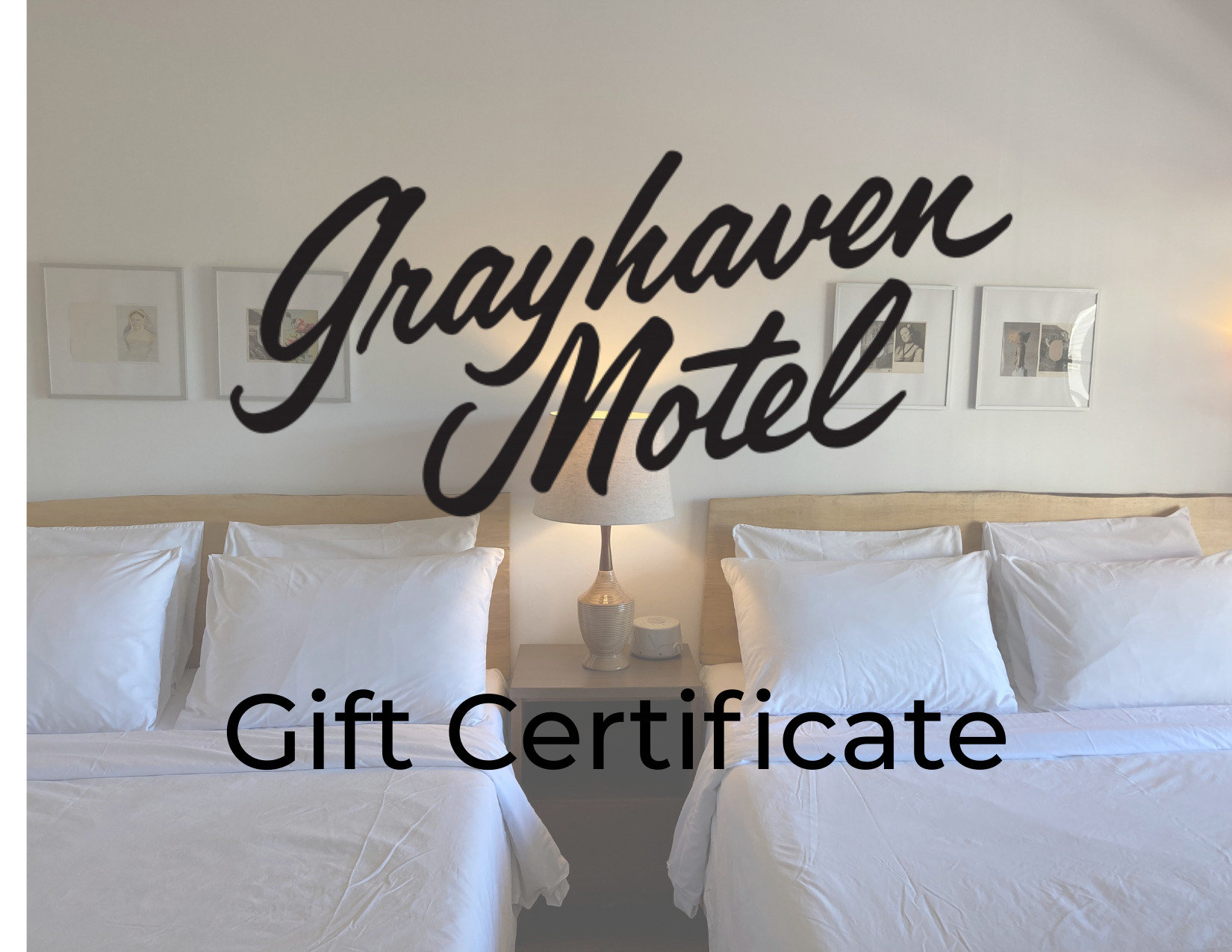 your selected gift certificate image