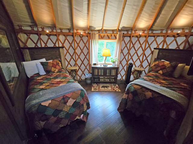 Image 8 for Spring Ridge Yurt-True Glamping-Hot Tub-Nantahala