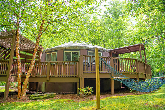 Image 2 for Creekside Cove Luxury Yurt w/Hot Tub in Nantahala