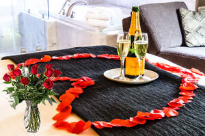 Image 1 for Indulgent Arrival with Vueve Champagne/Dozen roses