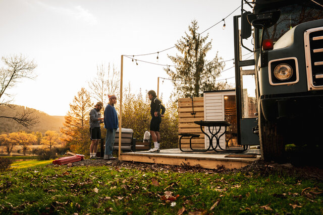 Image 2 for 54 Tiny Home | School bus with Bedroom and Sauna