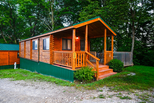 Image 1 for Teal Log Cabin #118