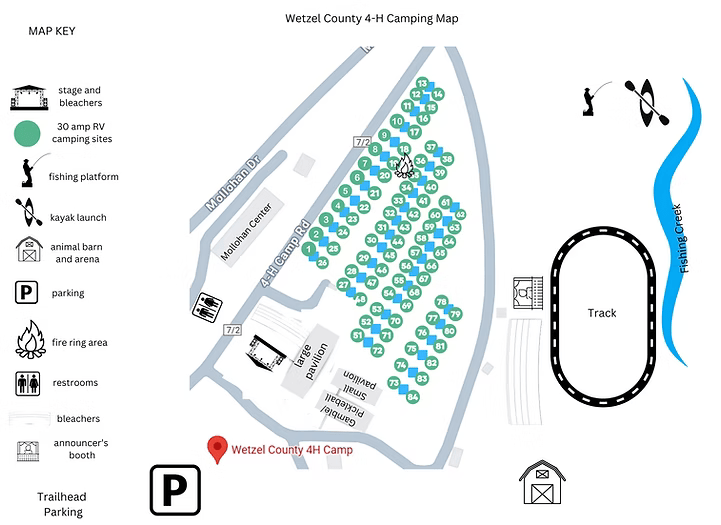  4-H Campground Layout