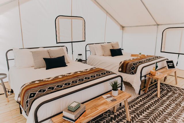 Image 9 for S-52) Site #S52 - Double Queen Safari Tent