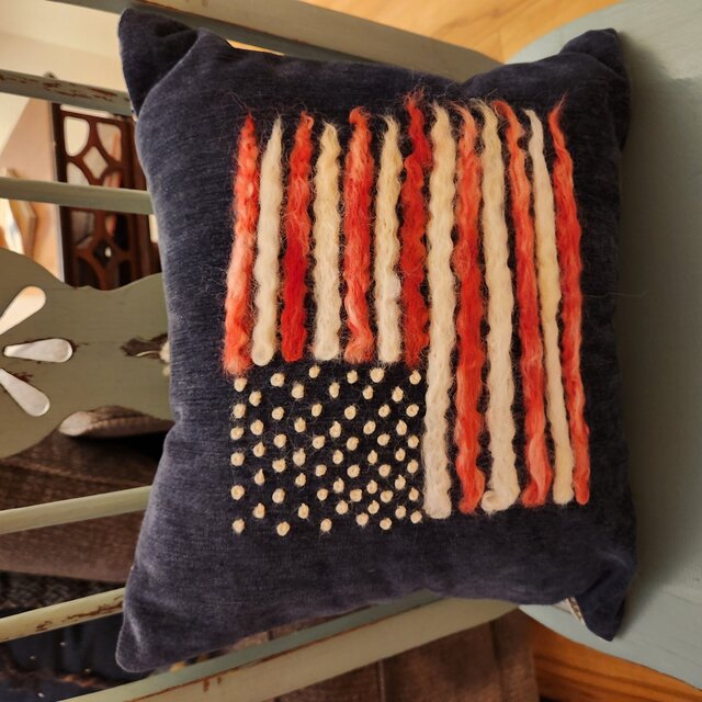 Image 1 for #13 Pillow- Flag-small