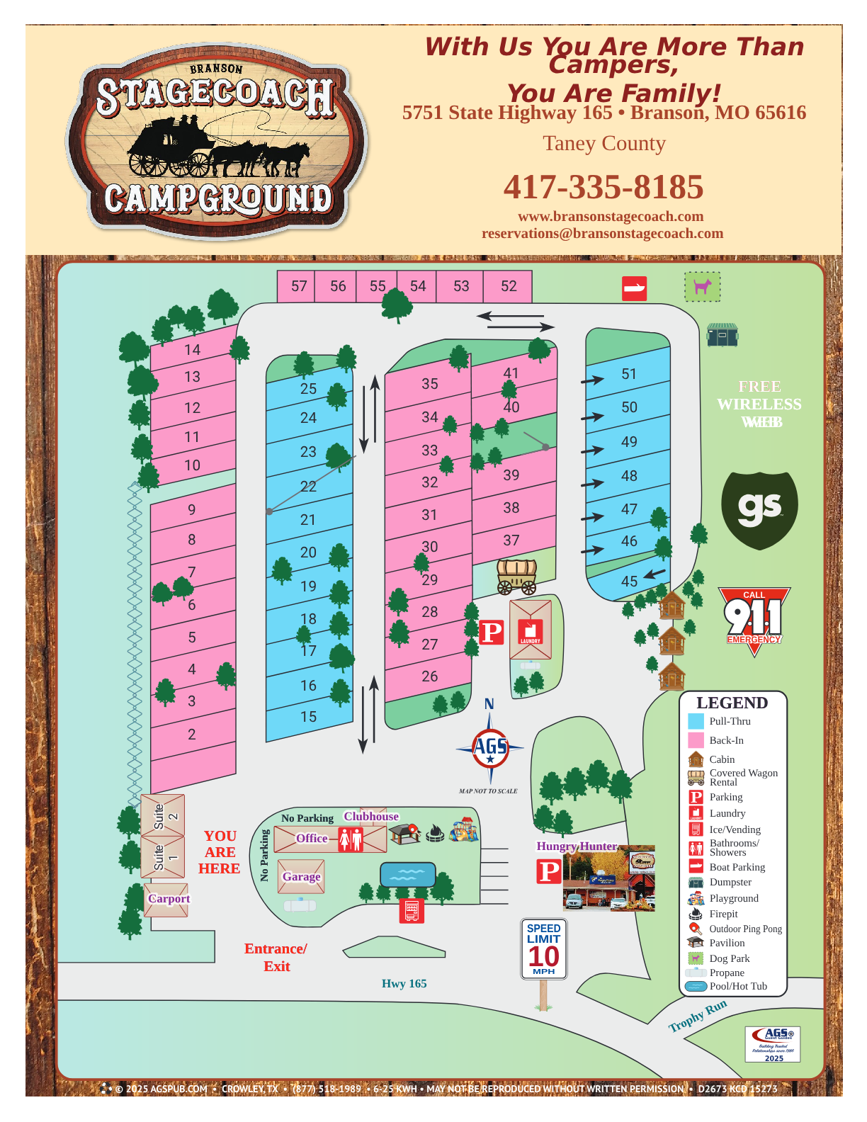 Branson Stagecoach Map