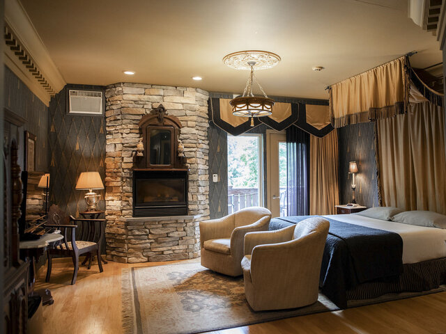 A King-sized Bed and Sitting Area 