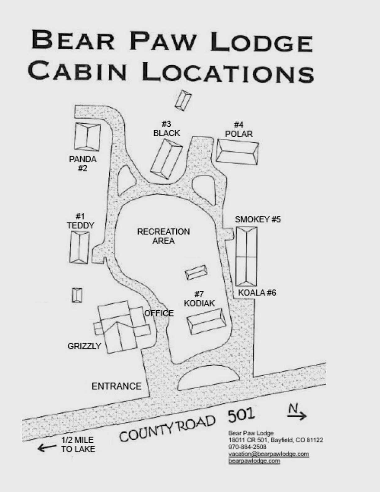 Cabin Locations