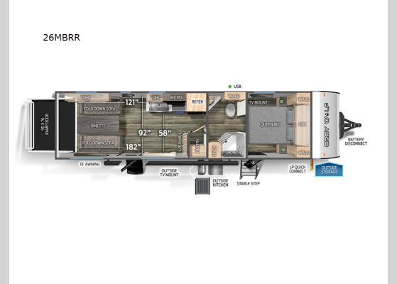 Image 2 for Grey Wolf 26MBRR (33 Feet)