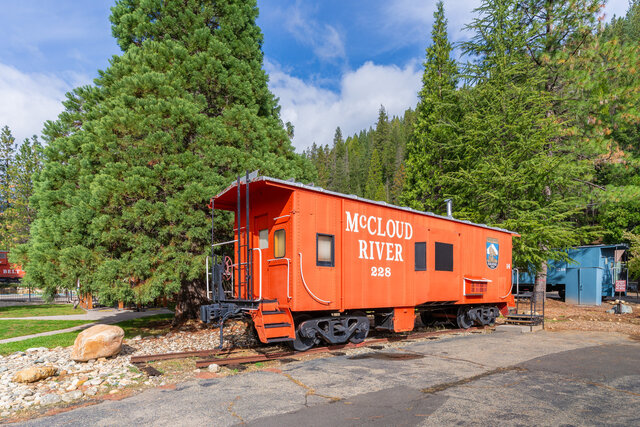 Image 1 for 14) Caboose #14 (1 Queen, 3 Twins) - McCloud River