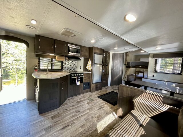 Image 4 for 13) Glamping Camper & Hot Tub ( 1 Queen and 2 Full)