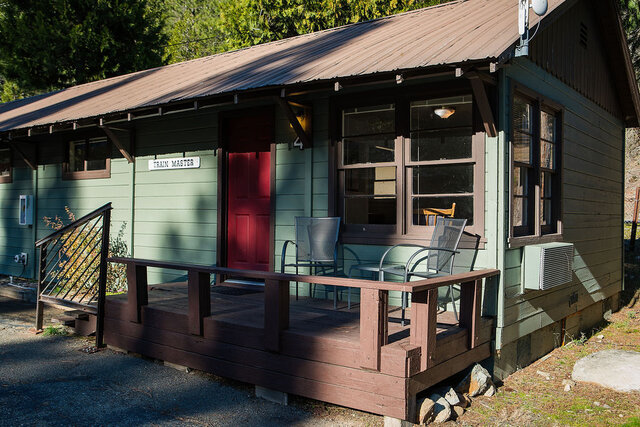 Image 1 for 04) Cabin #4 (1 Queen) - Historic Trainmaster's Cabin