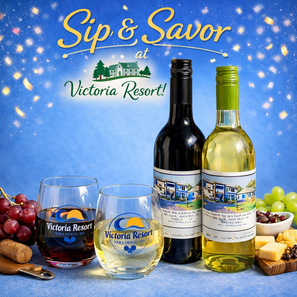 Image for Resort Logo Glasses & Complimentary Wine