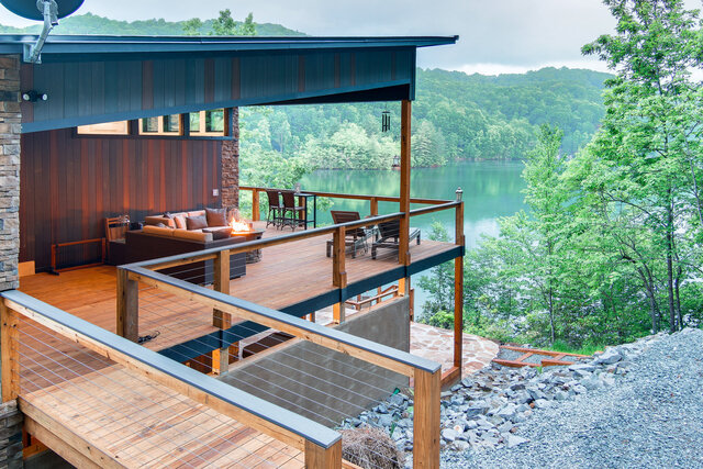 Encore Lakefront Cabin Lake View at Nantahala Lake