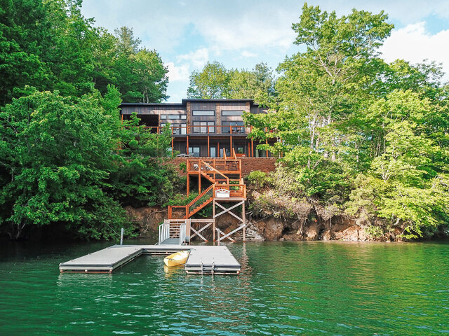 Encore Lakefront Cabin Rental with Lakeside Dock