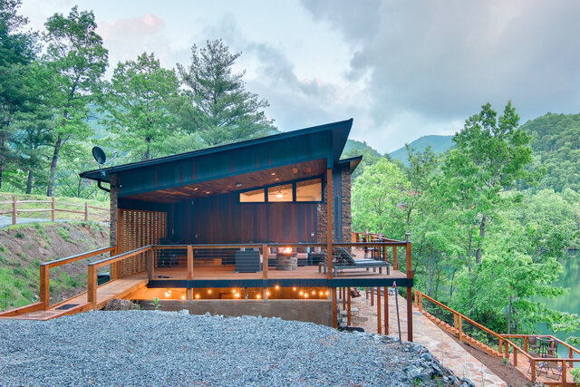 New Perspective Lakefront Cabin Rental Exterior