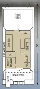 Image 2 for HB02 The Sunfish Houseboat [30' - 2p]