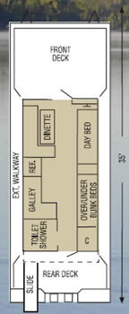 Image 2 for HB07 The Turtle Houseboat [35' - 3p]